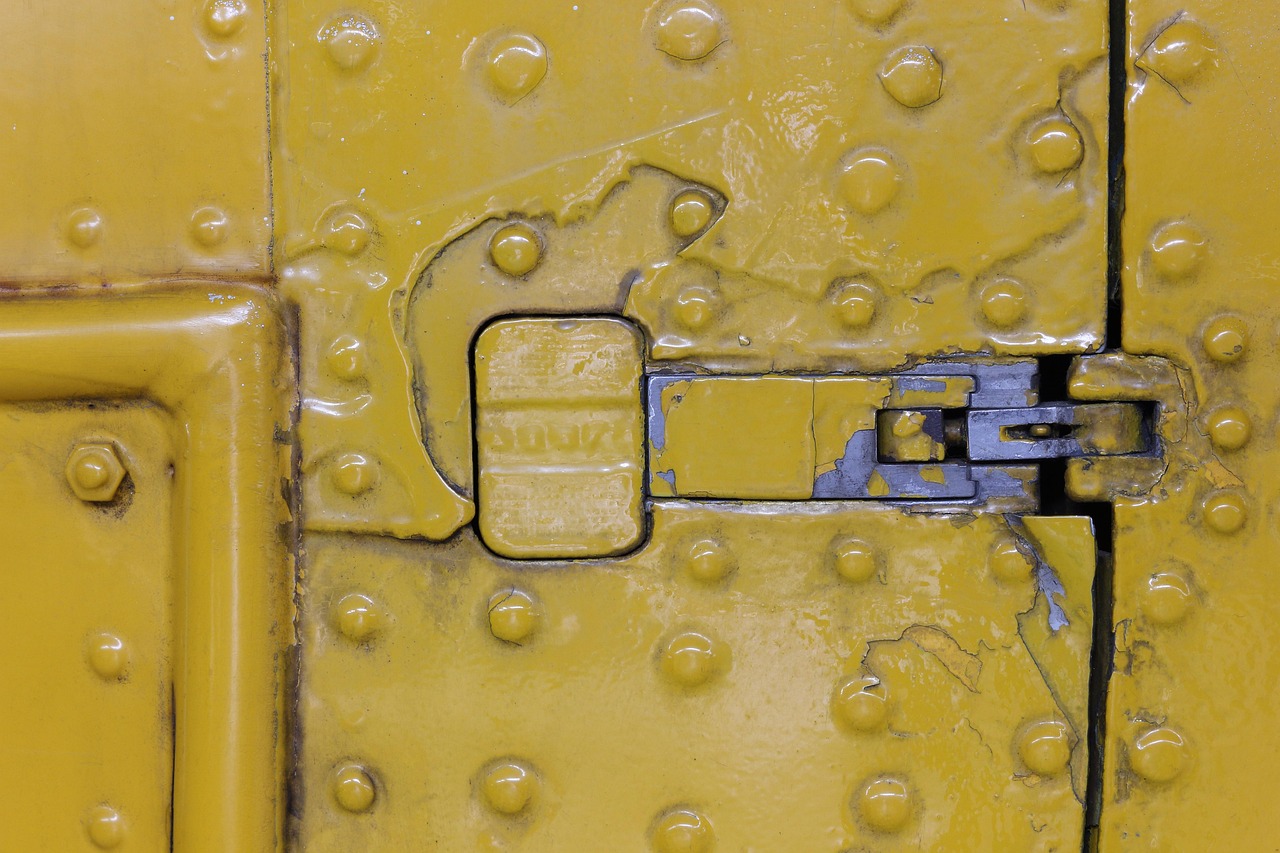 Cerniere di una porta con gocce di olio d'oliva per eliminare il cigolio.