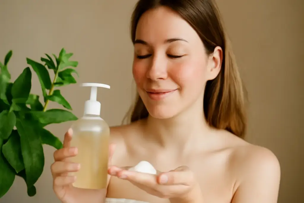 Detergenti delicati per pelli sensibili: formula naturale che previene arrossamenti