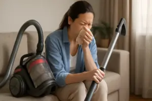 Aspirapolvere senza sacco per chi soffre di allergie: come evitarne la manutenzione faticosa