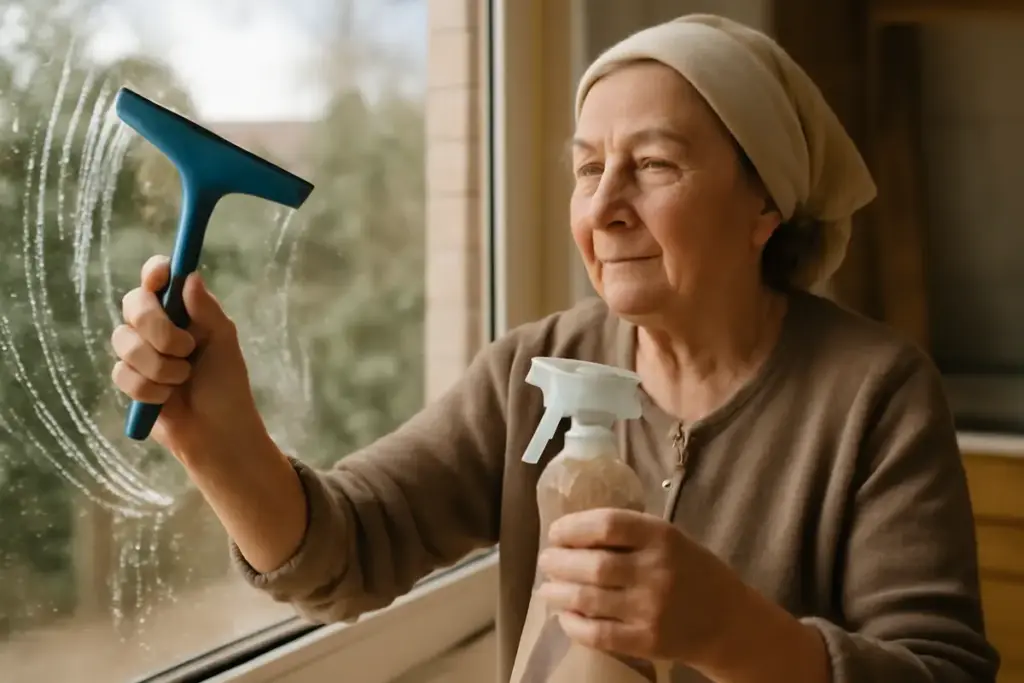 Come lavare i vetri senza lasciare aloni? Il segreto della nonna per risparmiare acqua