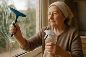 Come lavare i vetri senza lasciare aloni? Il segreto della nonna per risparmiare acqua