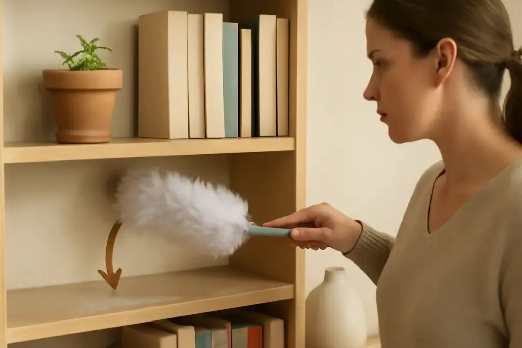 Come evitare accumulo di polvere sulle mensole? Il trucco che nessuno ti ha mai detto
