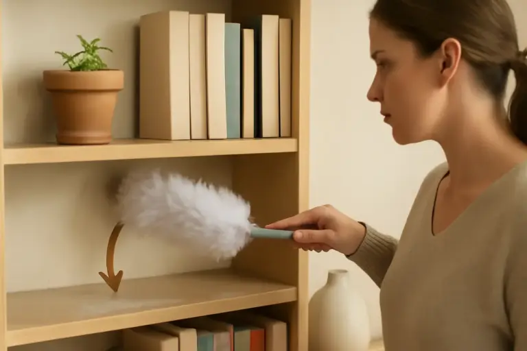 Come evitare accumulo di polvere sulle mensole? Il trucco che nessuno ti ha mai detto