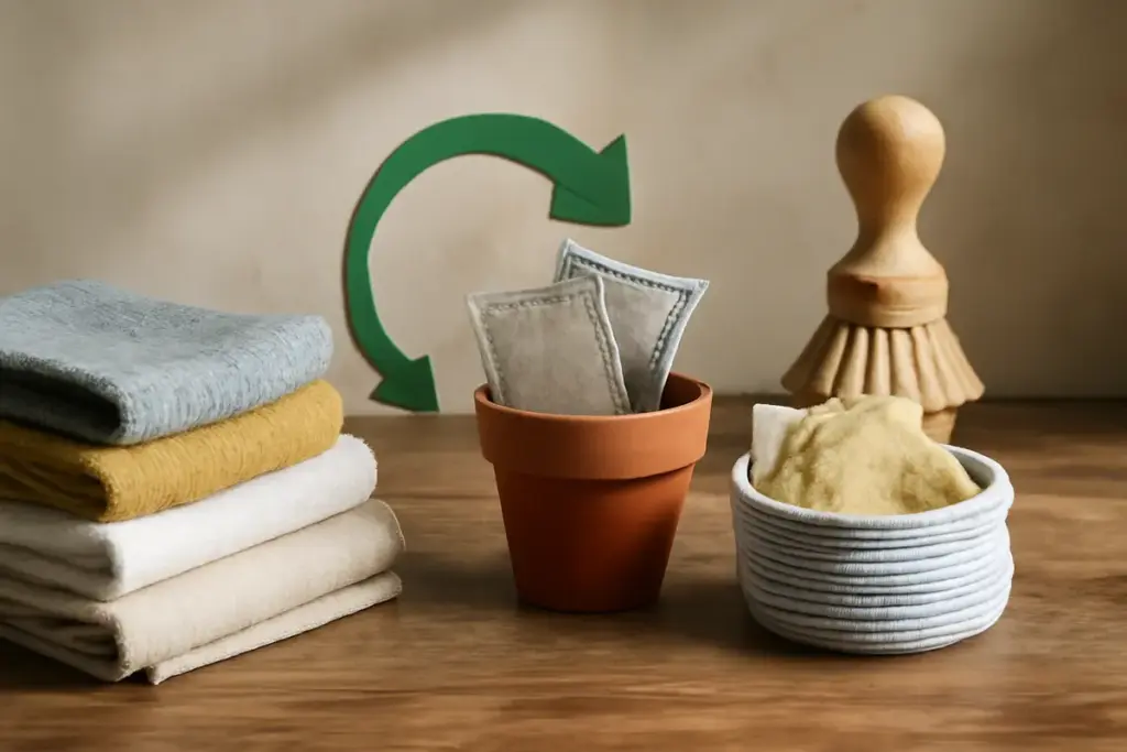 Come riciclare panni e stracci per la pulizia? Soluzioni creative che fanno bene all’ambiente