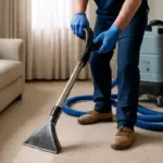Pulizia professionale di moquette e tappeti: la tecnica invisibile che elimina acari e residui