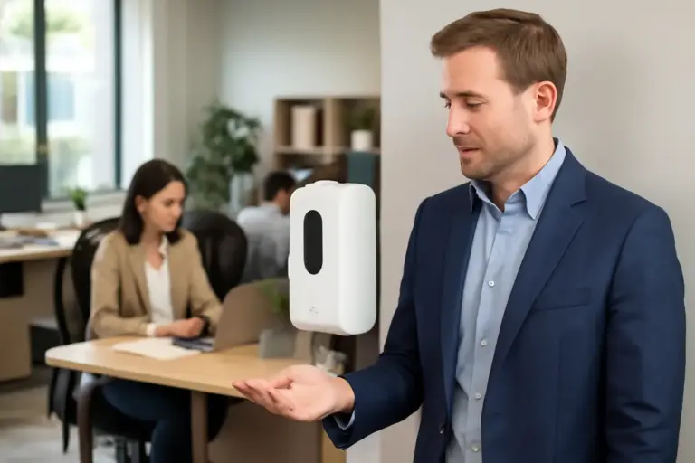 Dispositivi igienizzanti automatici: come installarli migliora comfort e sicurezza negli uffici
