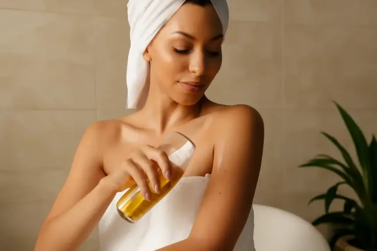Olio corpo dopo la doccia: l’abitudine naturale che rafforza la barriera cutanea