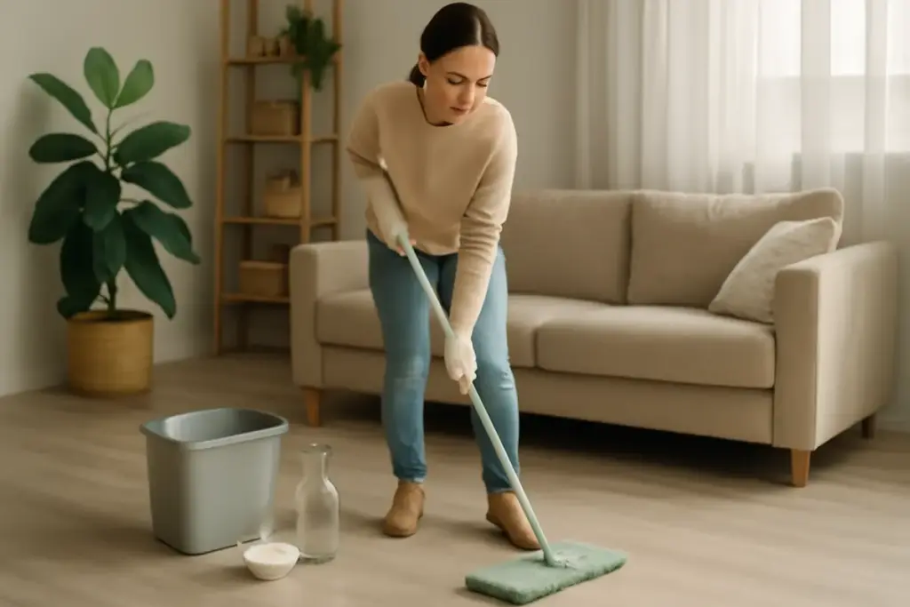 Come pulire i pavimenti senza prodotti chimici? Riduci allergie e inquinamento domestico